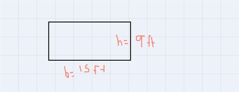 A rectangle is 15 feet long and 9 feet wide. Find its area,A24 square feetB 126 square-example-1