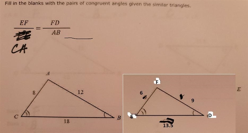 I have answered this blank as CA. I wanted to check my answer for my daily assignment-example-1