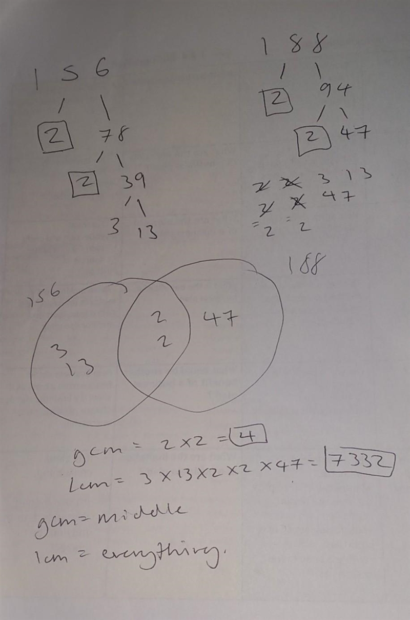 Can someone pls explain their own way of solving gcf and lcm I’m very stuck HELP!-example-1