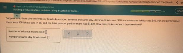 How do we determine the number of each type of ticket sold?-example-1