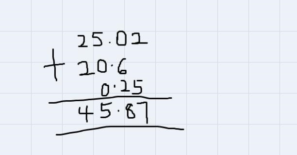 The 1st trip used 25.02 gallons of fuel, the 2nd trip used 20.6 gallons, & the-example-1