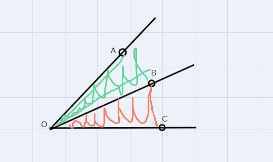 os intersects AOC Which of the following statements is true? B C С Аос + AOB = BOC-example-1