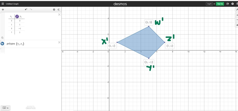 graph the quadrilateralrotate the figure 90 degrees counterclockwise graph the quadrilateral-example-2