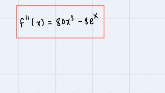 F(x) = 4x ^ 5 - 8e ^ x , find:-example-4