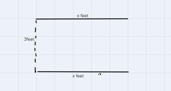 Michael is planning to build a path that is 3 feet wide and has an area of 726 square-example-1