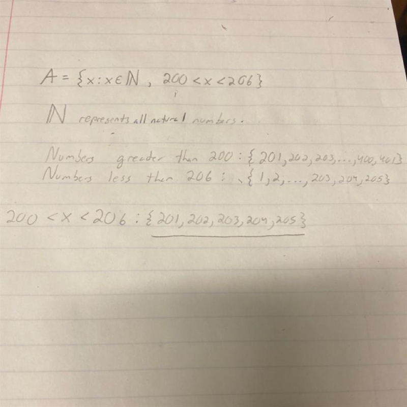 A=x€N and 200_< x <_ 206-example-1