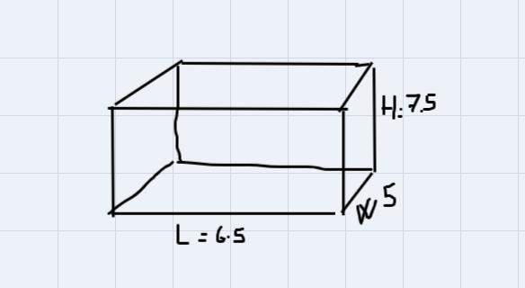 6.5 in. 5 in 7.5 in. What is the total surface area of this prism in square inches-example-1