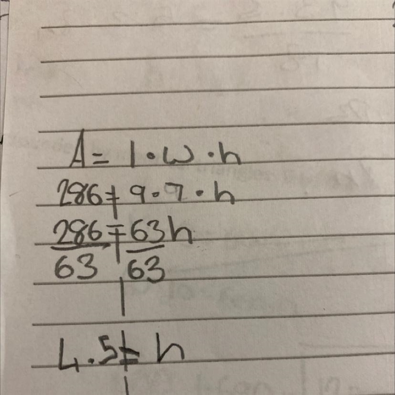 Find the height of a rectangular prism with surface area of 286 square inches and-example-1