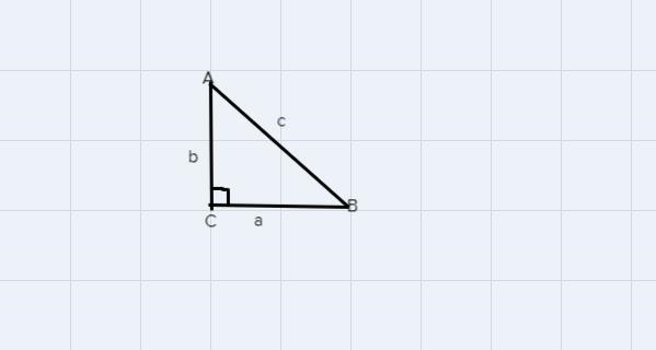 Given the triangle shown, which of the following is true?A- sinB=c/bB- cosA=b/cC- tanA-example-1