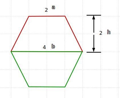 Please help me find the area for this hexagon (please show work to) ,:)-example-1