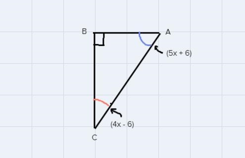 Finding angle measures of a right ofIn A ABC with right angle B, suppose that m ZA-example-1