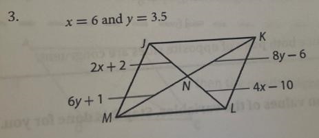 Please help with question 3Show that each quadrilateral is a parallelogram for the-example-1