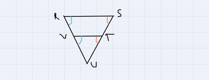 E-0-16Name a pair of similar triangles.Explain why each pair of triangles is similar-example-1