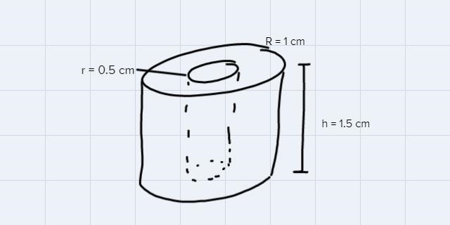 Martin designed a bead that was a right cylinder with a cylindrical hole through the-example-1