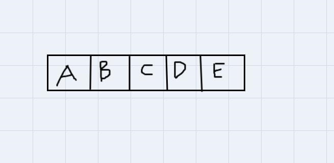 Randy spins the arrow on a spinner with 5 equal sections labeled A, B, C, D, and E-example-1