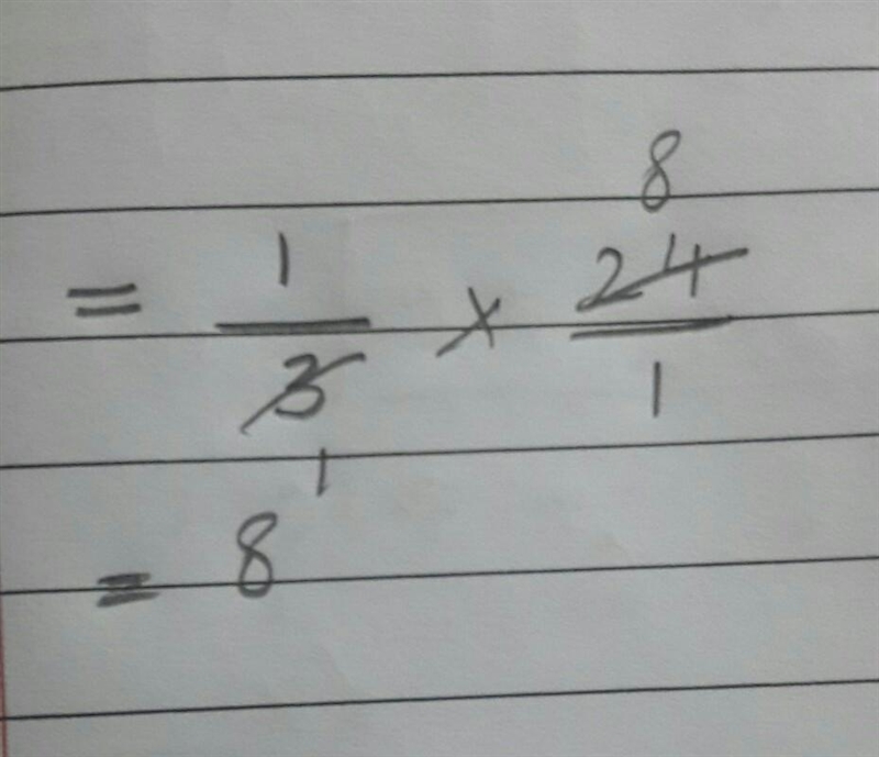 I cant figure out 1/3 x 24/1-example-1