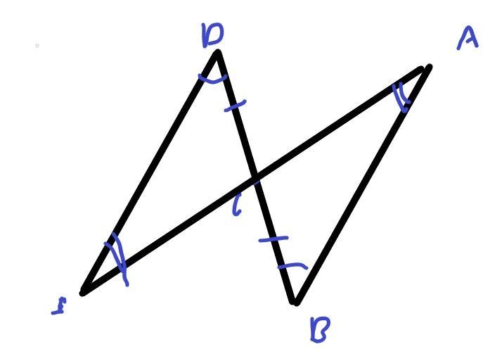 Given: segment AB || segment DE, C is the midpoint of segment DB. Prove LABC = AEDE-example-1