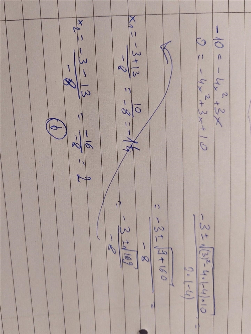 For which value(s) of x does f(x)=-10-example-1