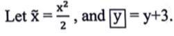 20. Let tilde x = x^ 2 2 , and boxed y =y+3 . If tilde 6 / boxed 6 =k , then boxed-example-1