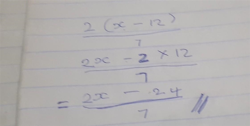 R=2(x-12)/7 solve for x-example-1