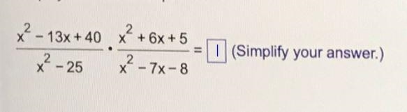 Multiply. State any restrictions on the variable. 1. Simplify the rational expression-example-1