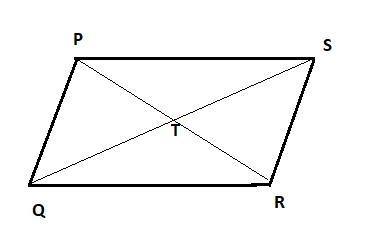 parallelogram pqrs has diagonals PR in SQ that intersect at T given s p equals 2 a-example-1