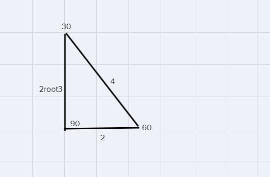 Which of the following are the lengths of the sides of a 30 -60-90 right triangle-example-2