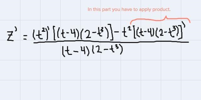 Can you use both the quotient and product rule to find this derivative? if you can-example-1