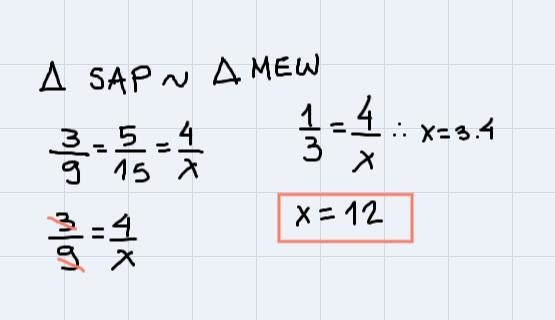 How do I find the missing side length using side length ratios-example-1