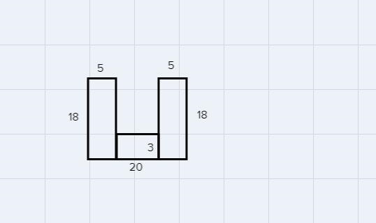 A landscaper has built a U-shaped raised bed in a vegetable garden as shown in the-example-1