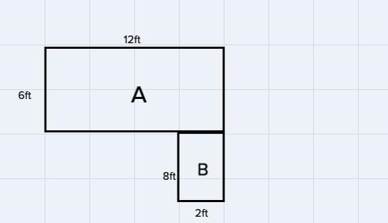 The figure below shows the layout of James's bedroom and the adjoining patio.-example-1