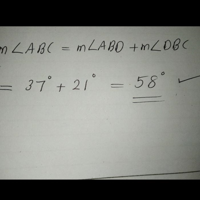 Find m2ABC. Ad 37° 21° B m/ABC = C-example-1