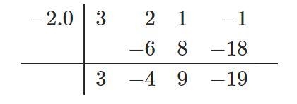 Use synthetic division to find the quotient and the remainder-example-1