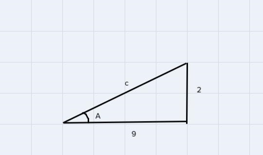 Given cot A =9/2 and that angle A is in Quadrant I, find the exact value of sin A-example-2