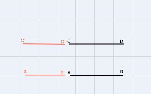 The figure shows a pair of parallel line segments on a coordinate grid: 5 3 с D 2 2 1 А-example-1