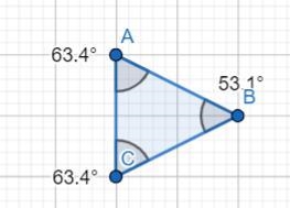 Now you will attempt to copy your original triangle using two of its angles:-example-1