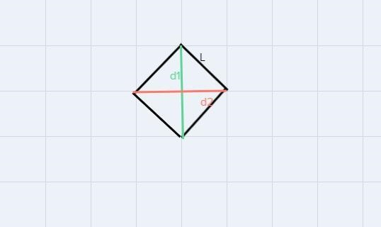 4. The perimeter of a rhombus is 560 meters and one of its diagonals has a length-example-1