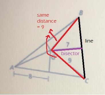 In Exercises 1-3, the perpendicular blsectors of ABC Intersect at point G, or the-example-4