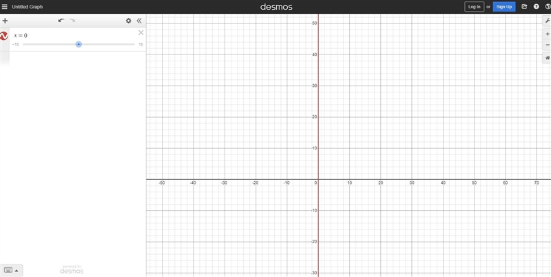 Graph the following line X=0-example-1