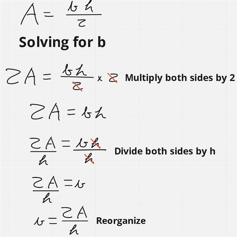 The area of a triangle is 20cm². The height is 5cm. What is the base? A.4cm B.8cm-example-1