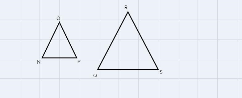 Complete the following when ΔNOP ~ ΔQRSa) m-example-1