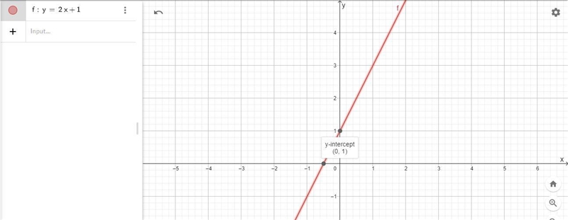 Drag the red and blue dots along the x-axis and y-axis to graph −2x+y=8.-example-1