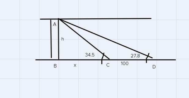 Suppose a person is standing on the top of a building and that she has an instrument-example-1