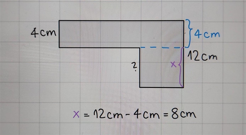 Find the missing side length. Assume that all intersecting sides meet at right angles-example-1