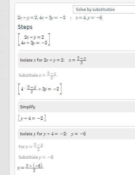 Solve the following system of equations Detailed step by step-example-1