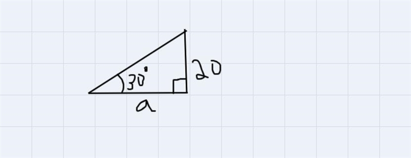 How do I solve for 15? It says to use tan30=20/a-example-1