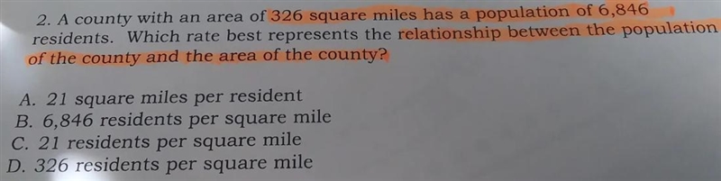 a country with an area of 326 square miles has a population of 6846 residents which-example-1