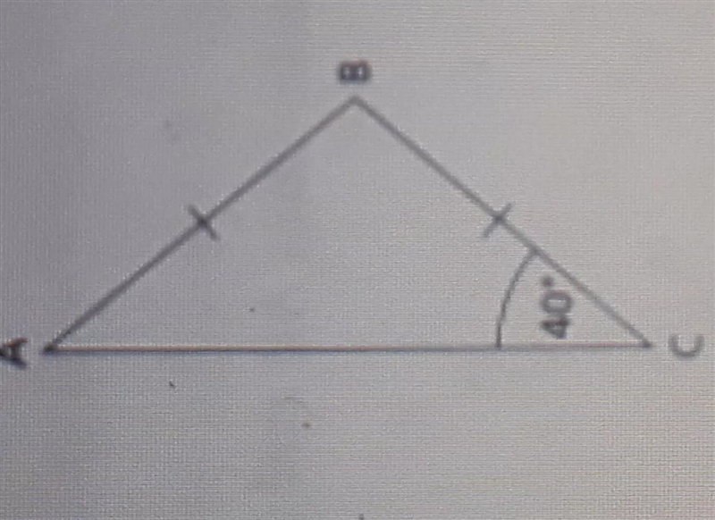 Ab=BC how do I calculate the size of Angle abc?-example-1