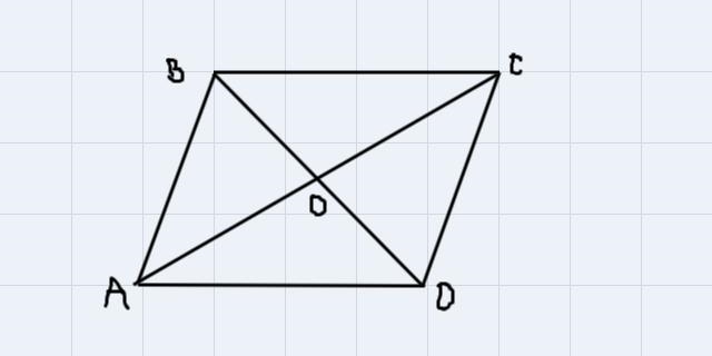 Write a proof to show that the diagonals of a parallelogram bisect one another. Be-example-1