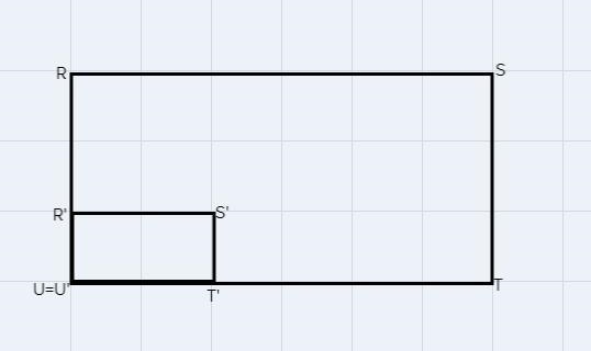 R’S’T’U is a dilation image of RSTU which is the correct description of the dilation-example-1